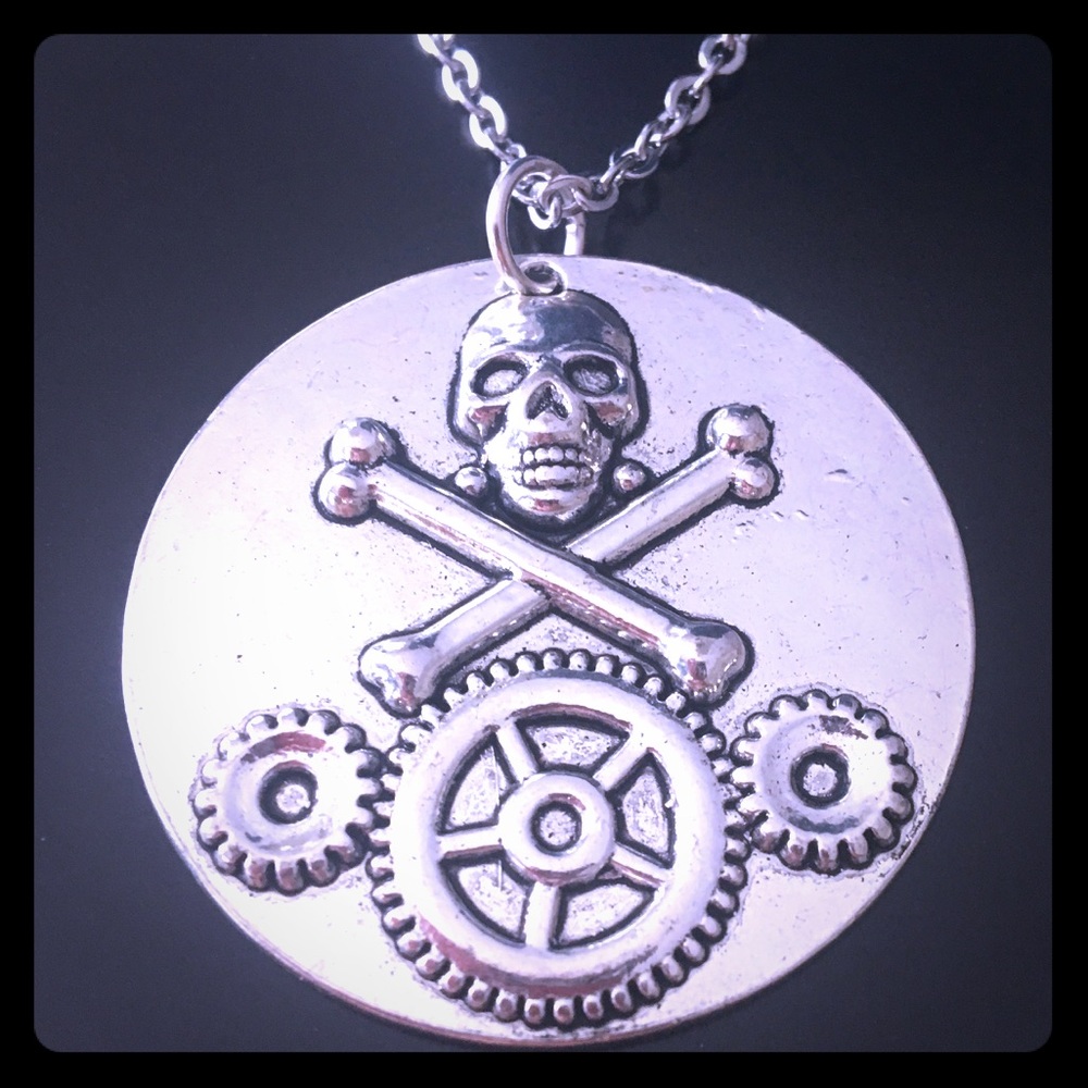Steampunk Pirate Medallion Necklace